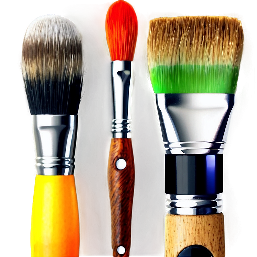 Realistic Paint Brushes Png 06212024