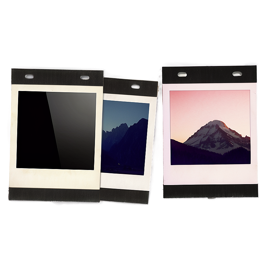 Realistic Polaroid Film Illustration Png Dbj