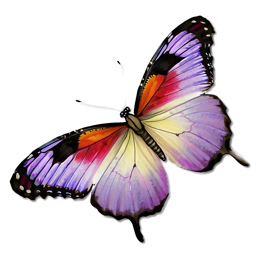 Realistic Purple Butterfly Png Bsv