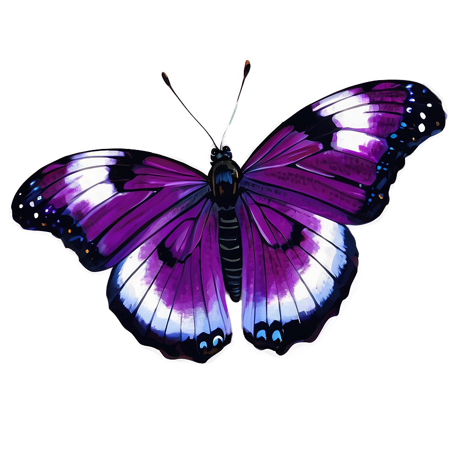 Realistic Purple Butterfly Png Dre54