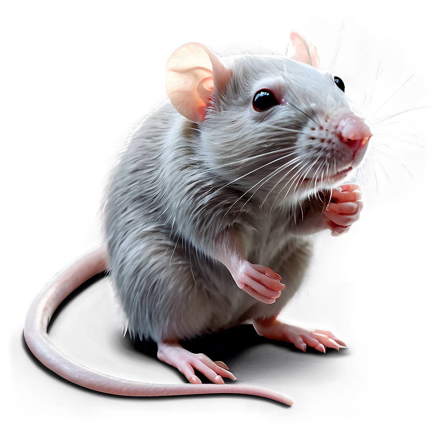 Realistic Rat Illustration Png Kjm19