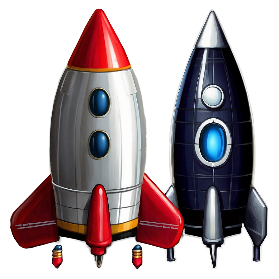 Realistic Rocketship Png 68