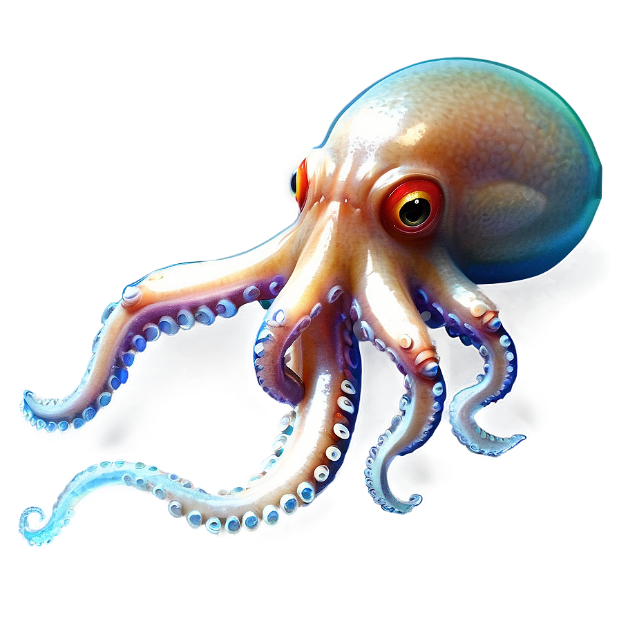 Realistic Squid Art Png Yfa13