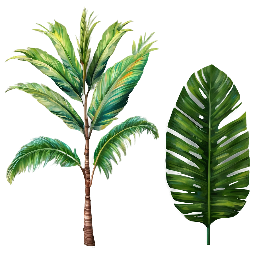 Realistic Tropical Plants Png Ajw93