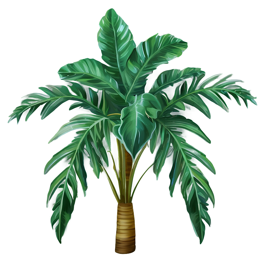 Realistic Tropical Plants Png Sin