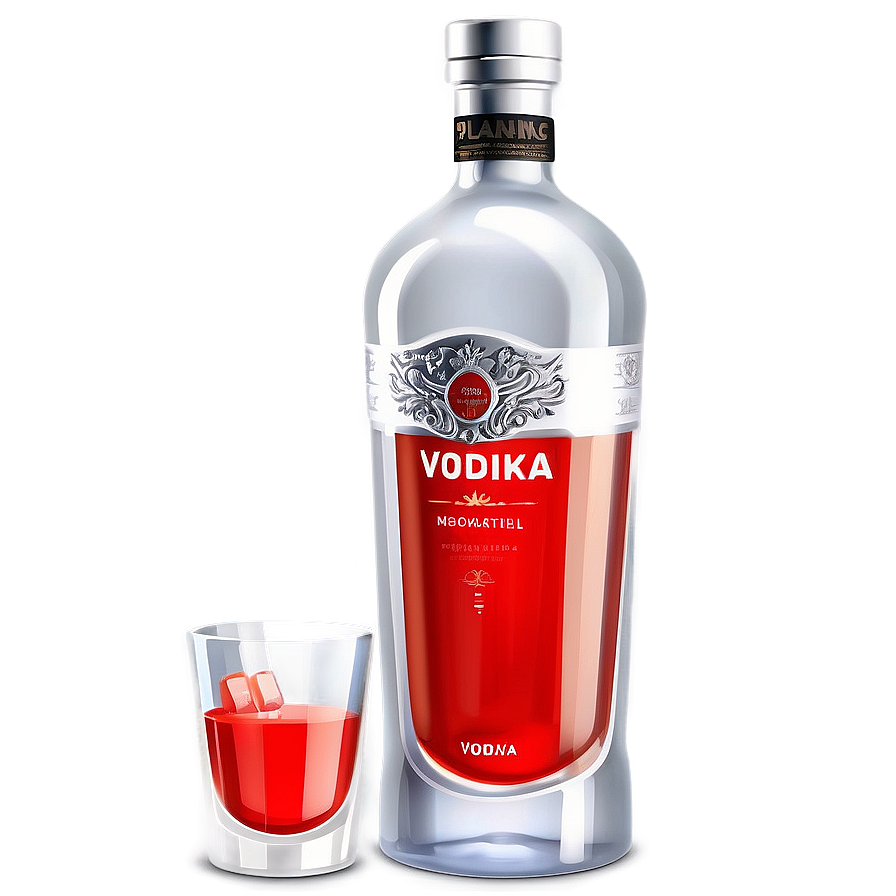 Realistic Vodka Bottle Png 06212024