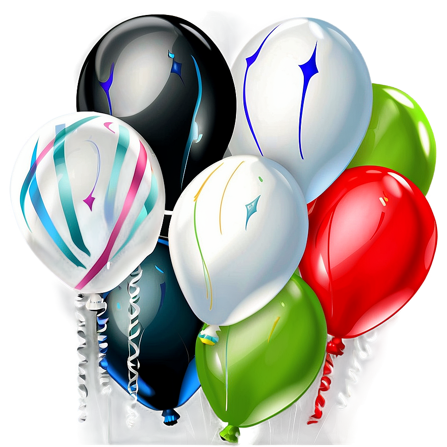 Realistic White Balloons Png Cdn42