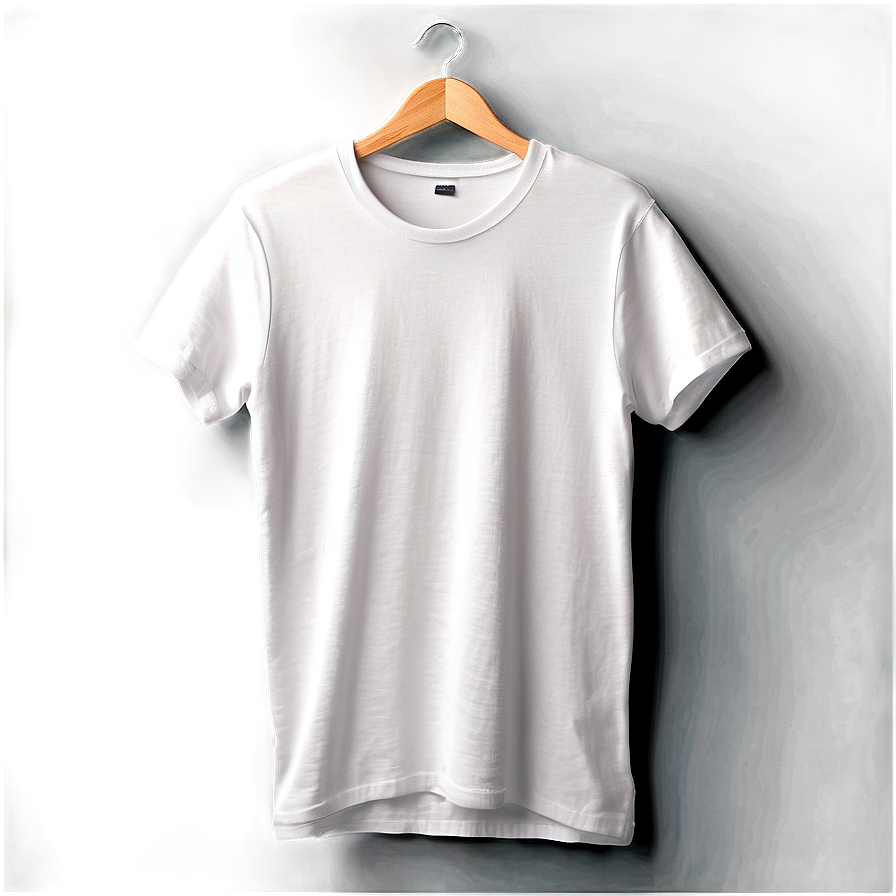 Realistic White T-shirt Mockup Png 06132024