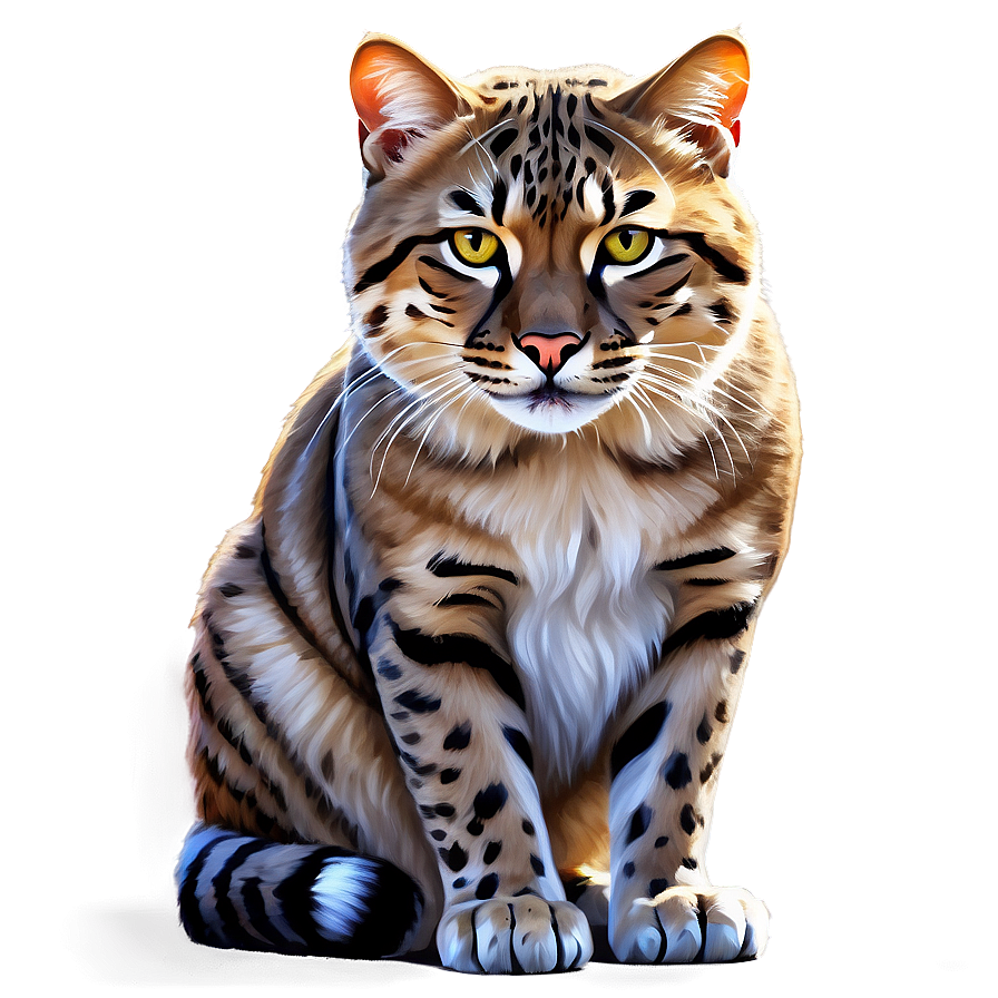 Realistic Wildcat Portrait Png Jol53