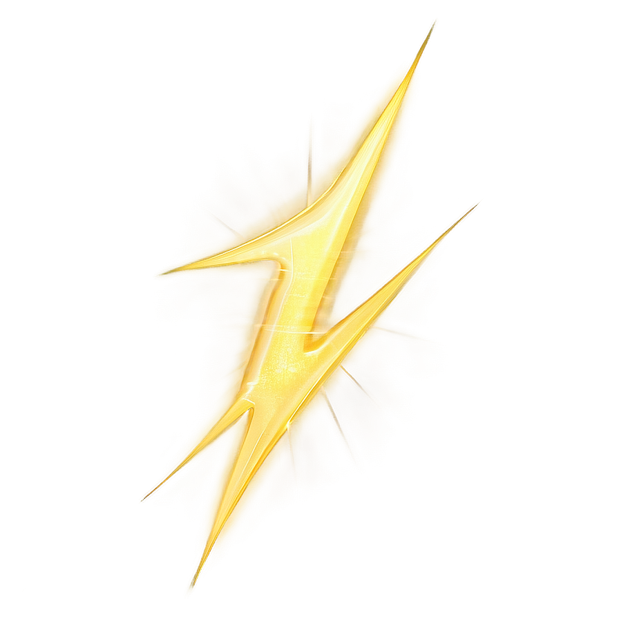 Realistic Yellow Lightning Png 06132024