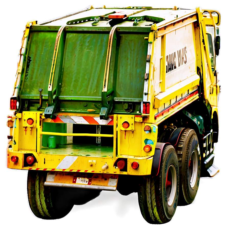 Rear View Garbage Truck Png 56