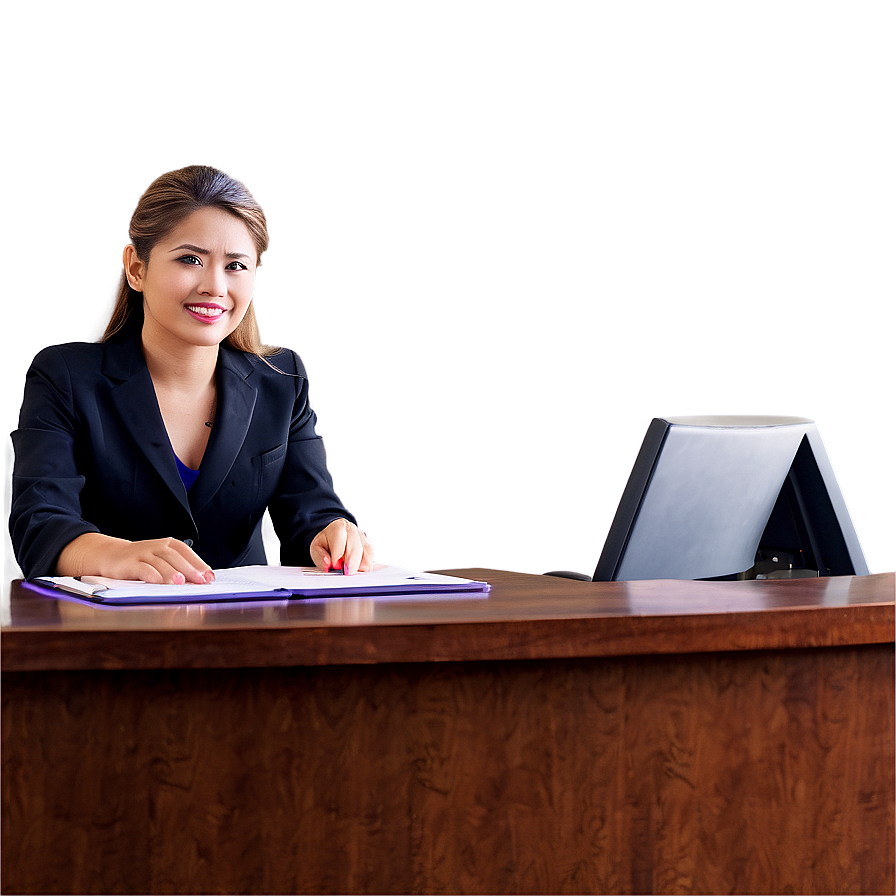 Receptionist In Conference Room Png 35