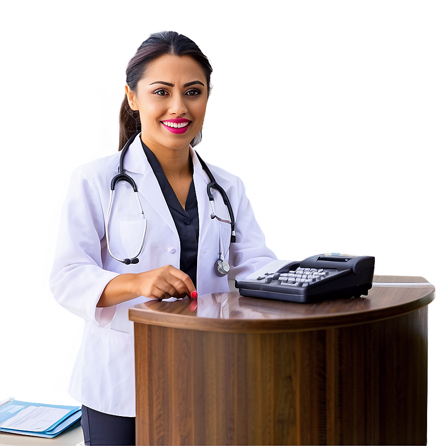 Receptionist In Healthcare Png Oww