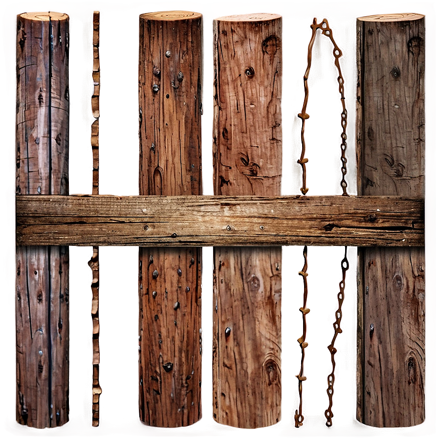 Reclaimed Wood Post Png 92