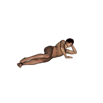 Reclining Nude Artistic Render