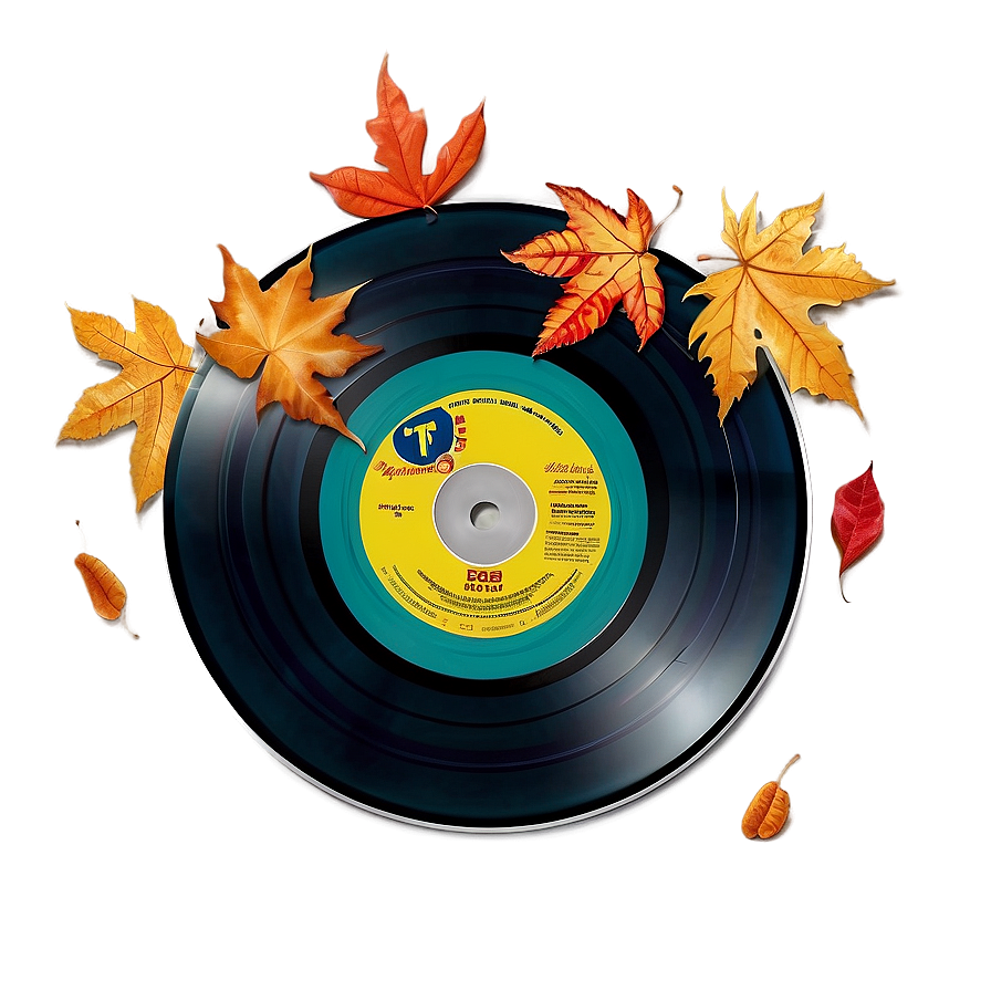 Record With Autumn Leaves Png 60