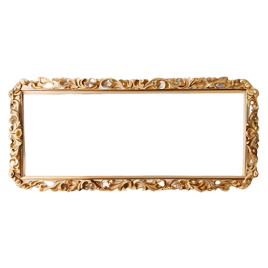 Rectangular Gold Frame Png Uge68