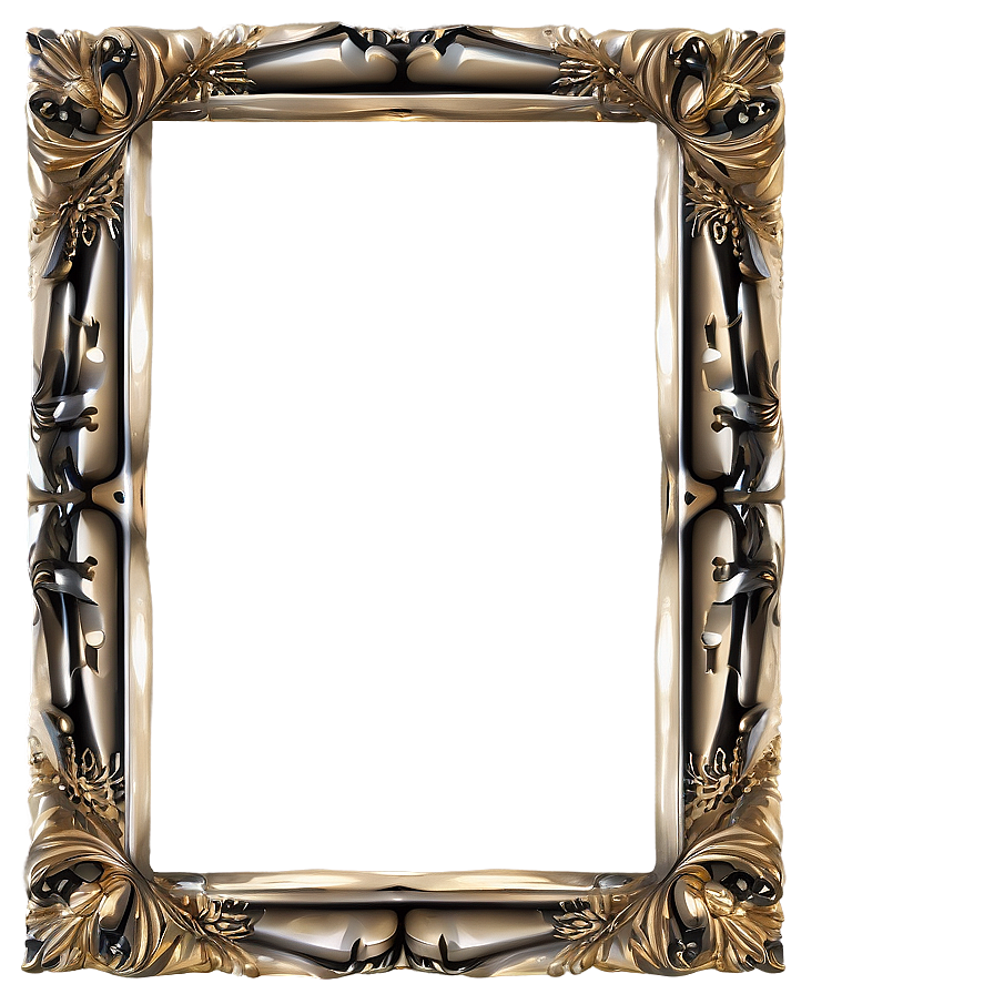 Rectangular Ornate Frame Png 06272024