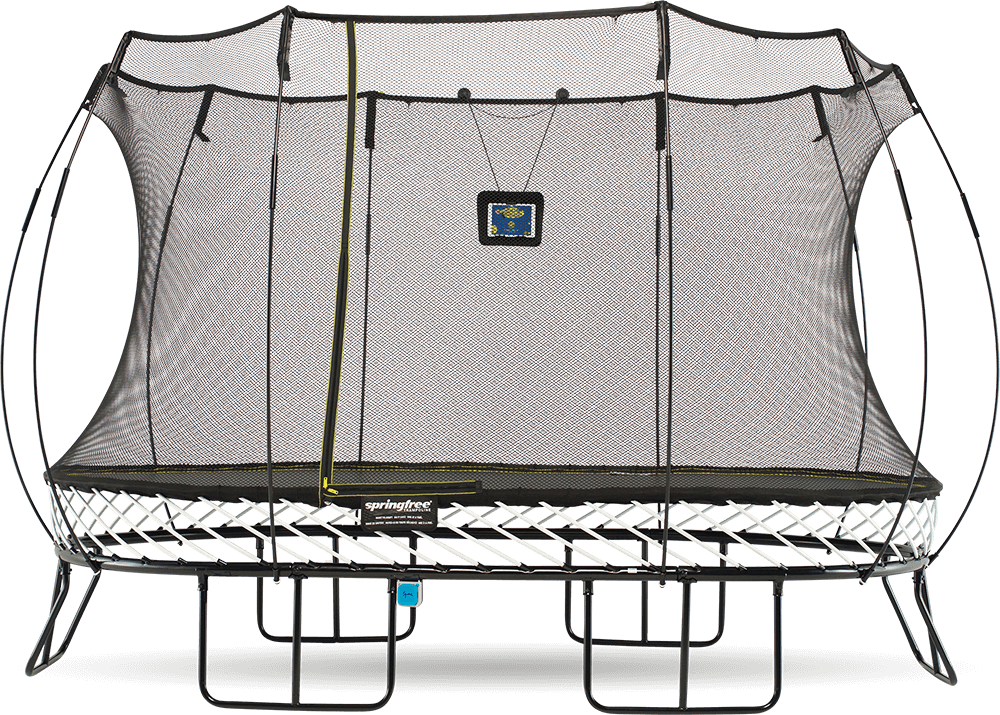 Rectangular Trampolinewith Enclosure