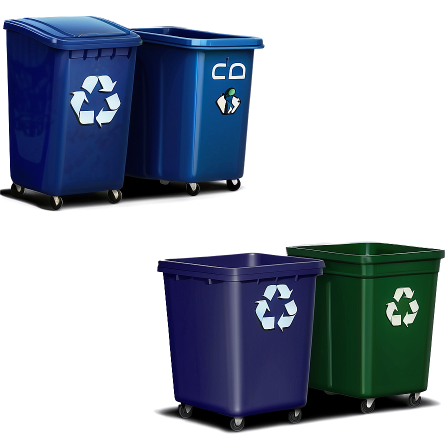 Recycle Bin Set Png Lhd