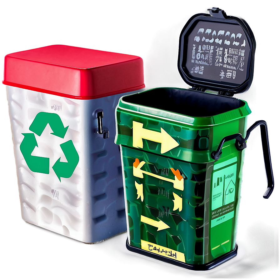 Recycle Bin Set Png Tkd34