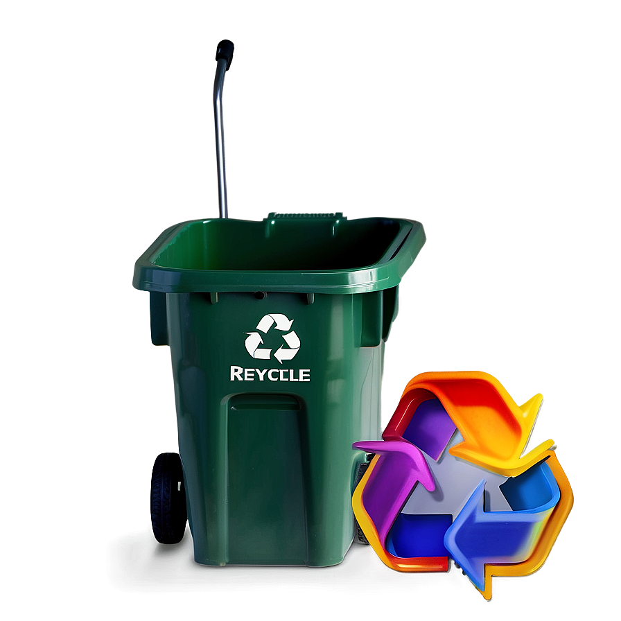 Recycle Bin With Wheels Png Axl