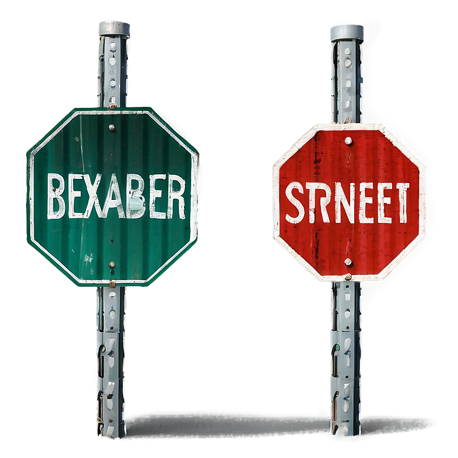 Recycled Street Signs Png Sax