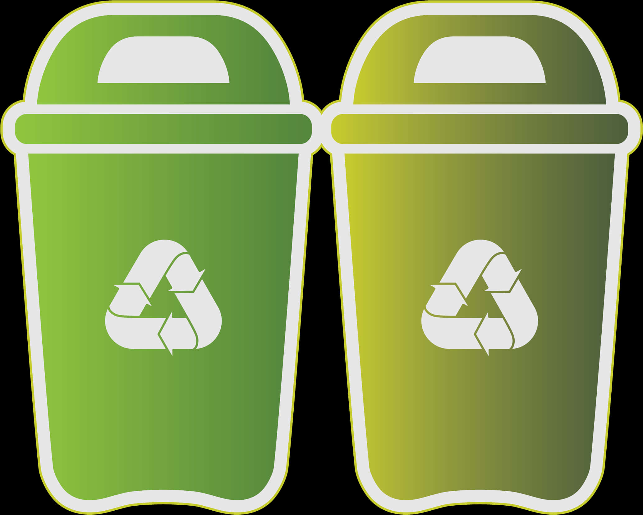 Recycling Bins Vector Illustration