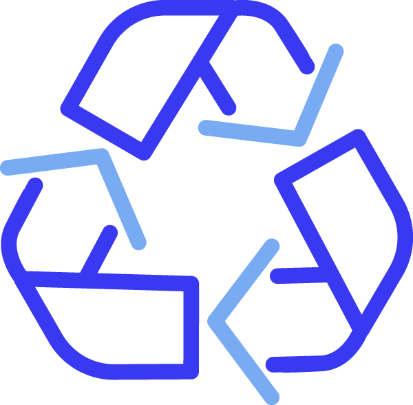 Recycling Symbol Blue