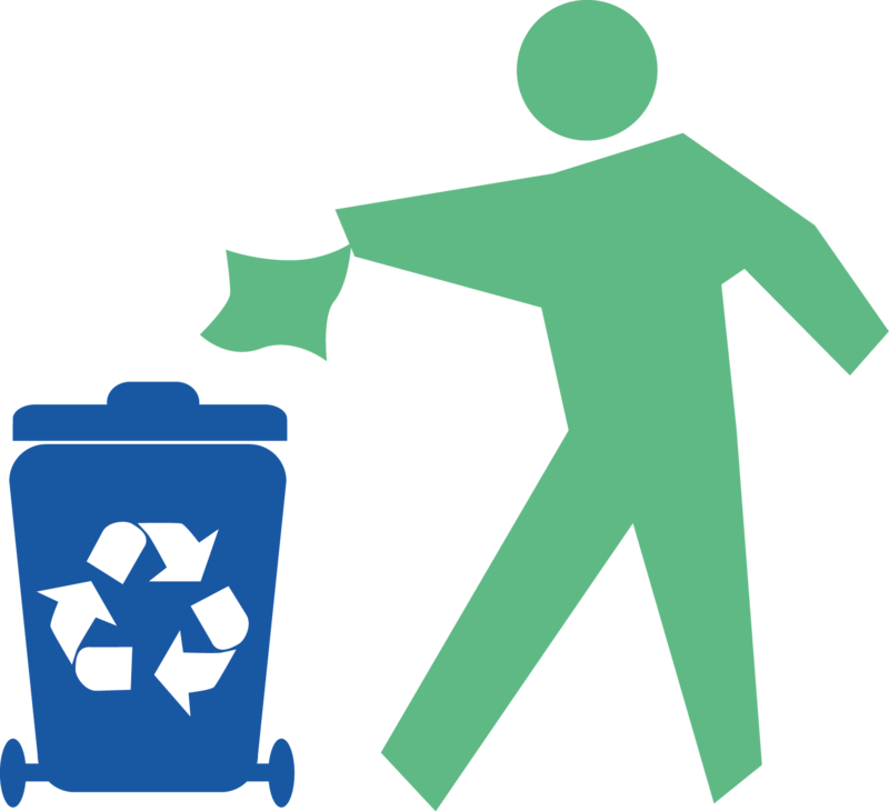 Recycling Symboland Person Icon