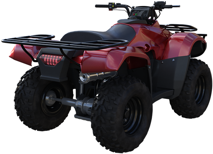 Red A T V Offroad Vehicle