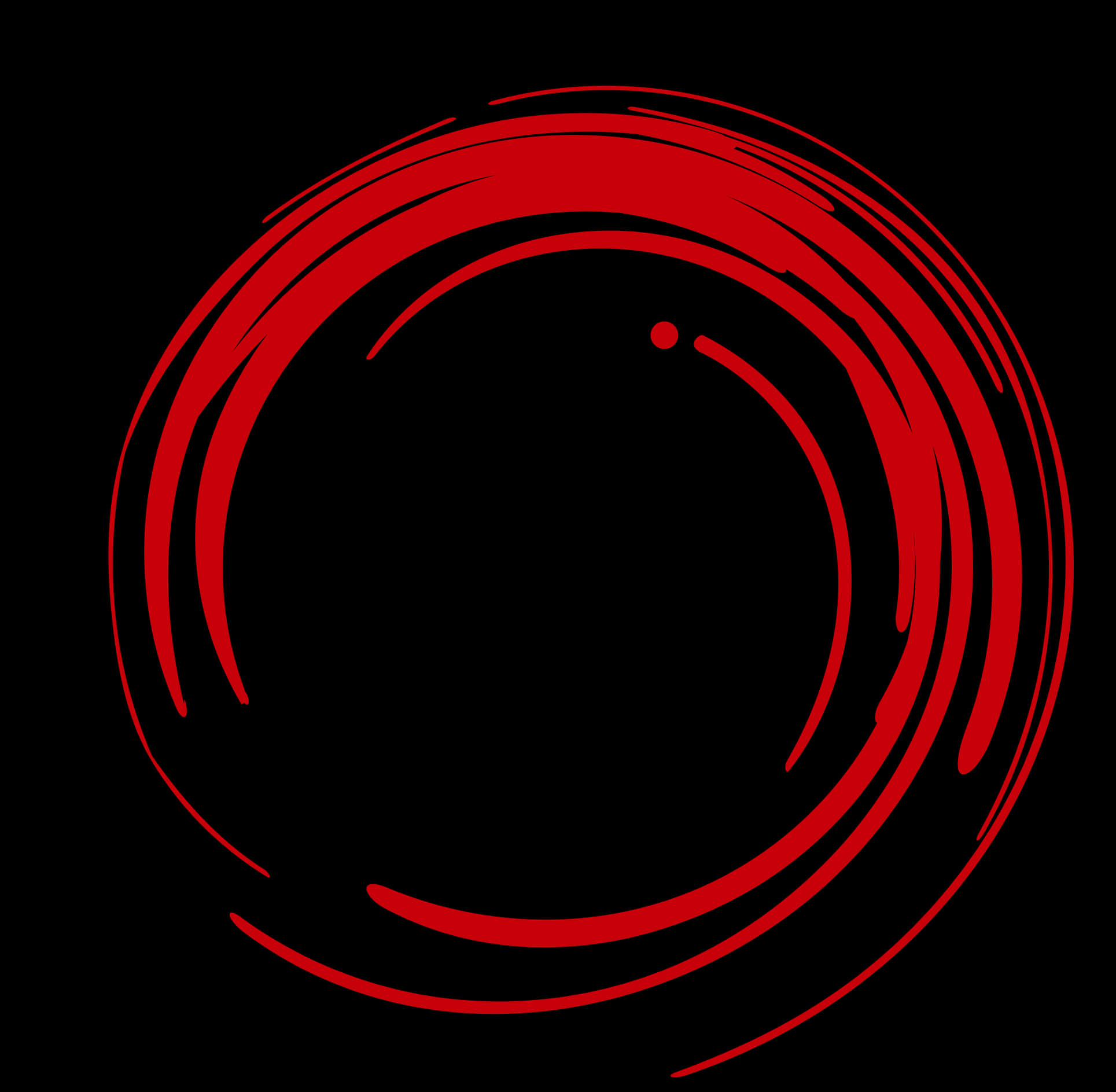 Red Abstract Circle Vector