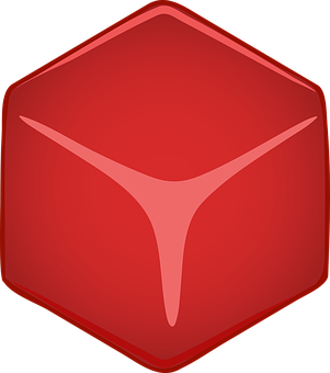 Red Abstract Cube Icon