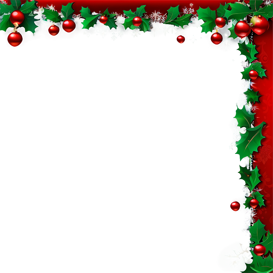 Red And Green Christmas Border Png 39