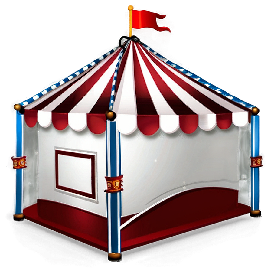 Red And White Carnival Tent Png Dyq