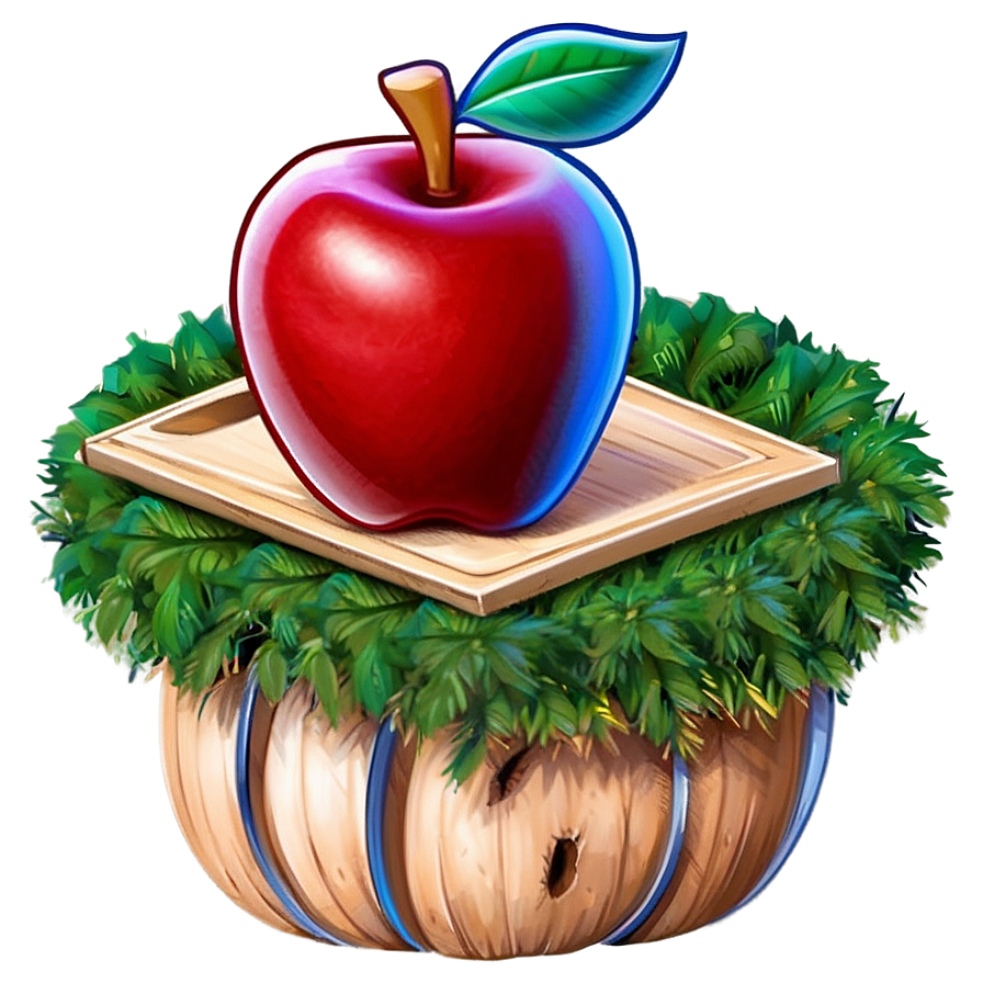 Red Apple Cartoon Png Hnh93