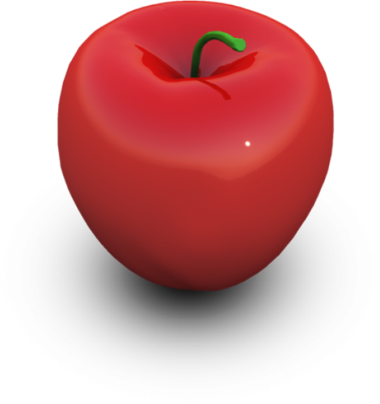 Red Apple3 D Render