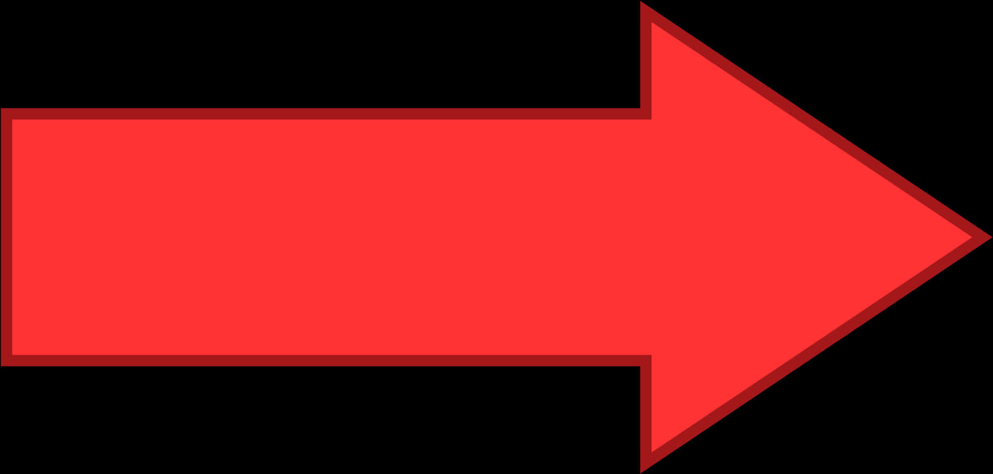 Red Arrow Graphic Direction Indicator