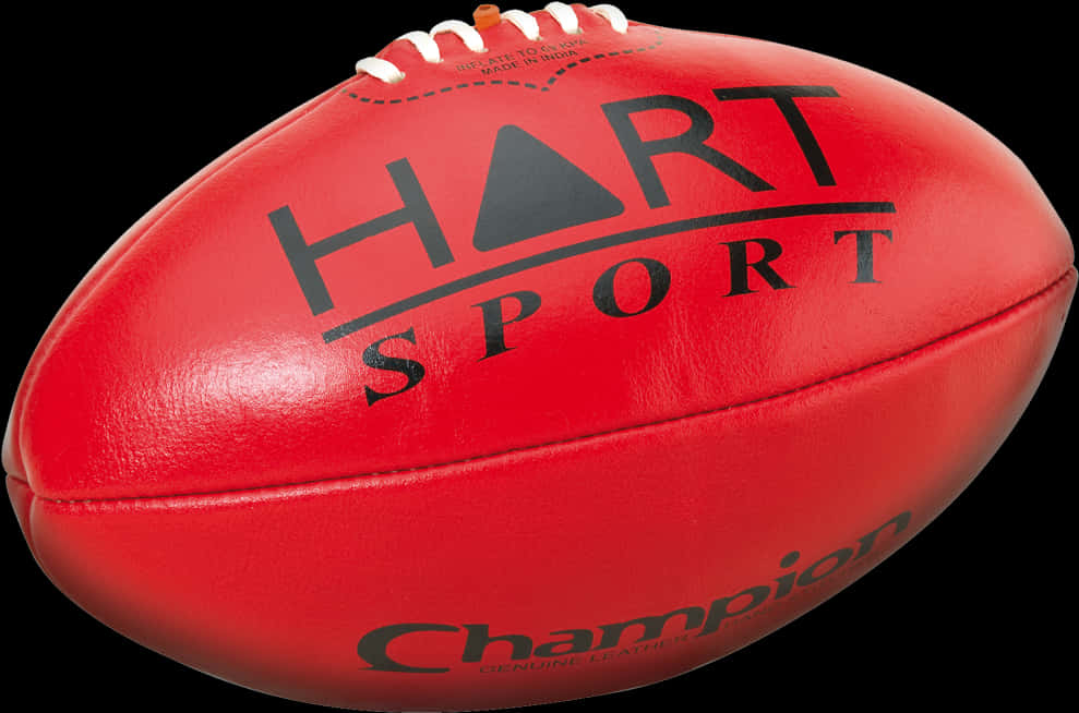 Red Australian Rules Football H A R T Sport