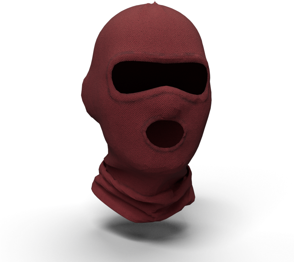 Red Balaclava3 D Model