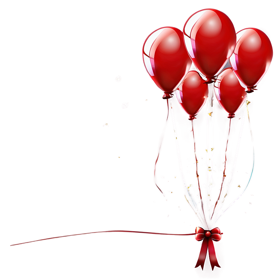 Red Balloons For Celebration Png Gnl94