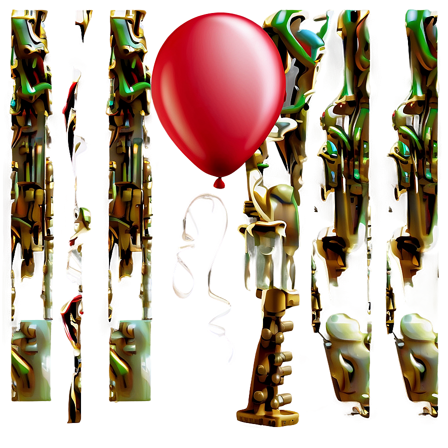 Red Balloons In The Wind Png 06132024