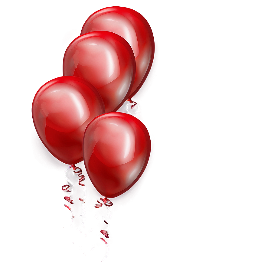 Red Balloons Png Cee