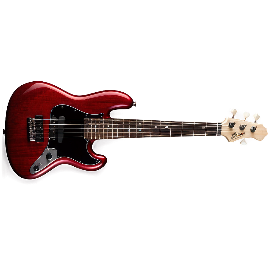 Red Bass Guitar Png Hnl43