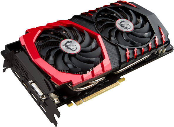 Red Black Gaming Graphics Card