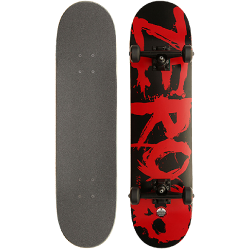 Red Black Graffiti Skateboard