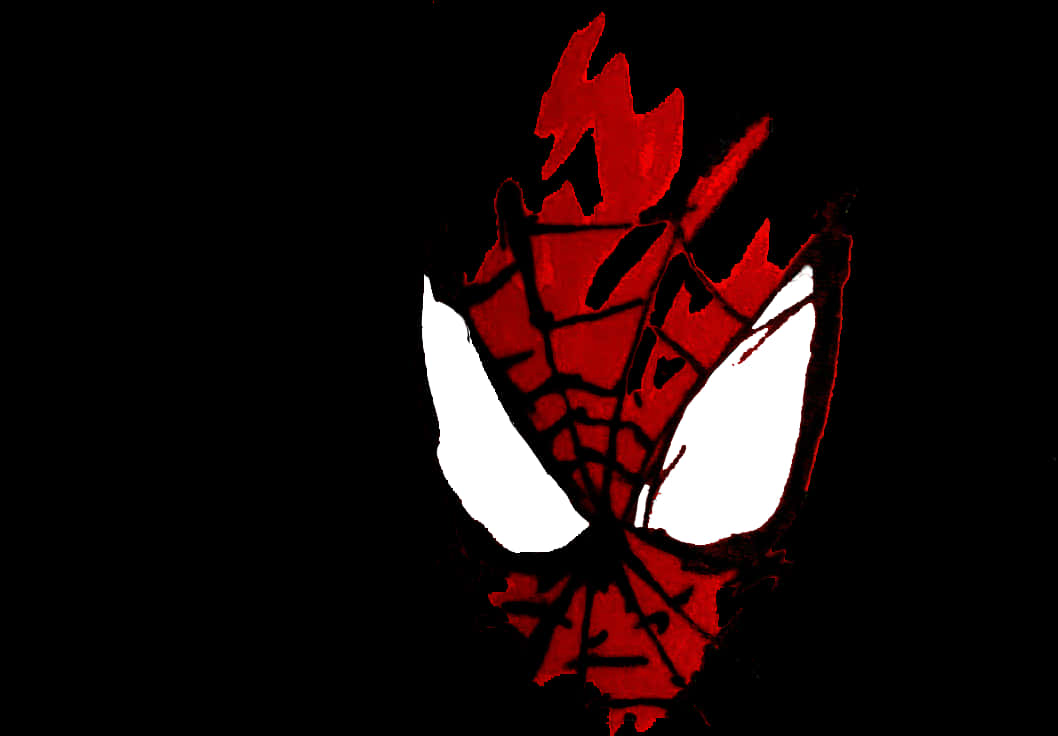 Red Black Spiderman Clipart