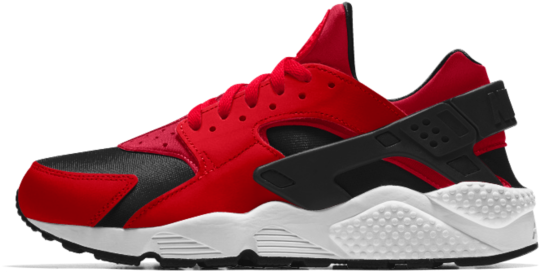 Red Black Sports Sneaker Side View