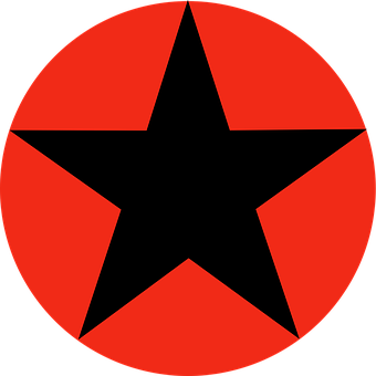 Red Black Star Graphic