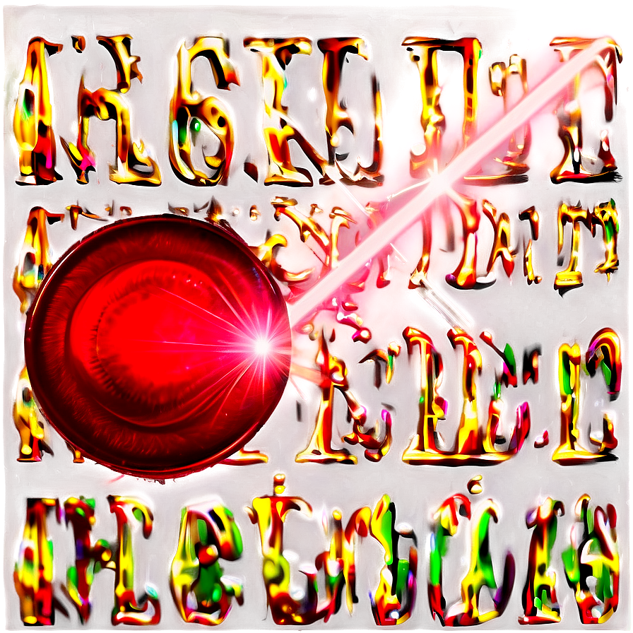 Red Blinding Lens Flare Png 20